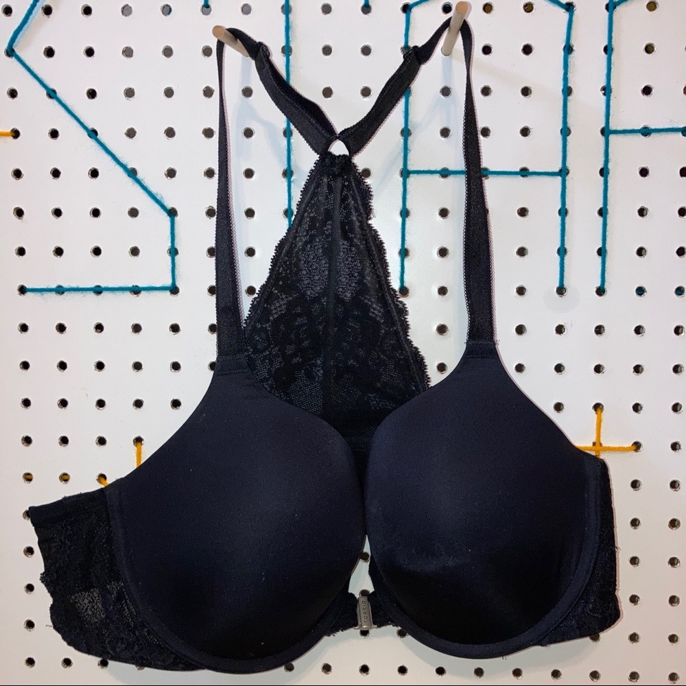 TORRID black racerback bra, size 36C